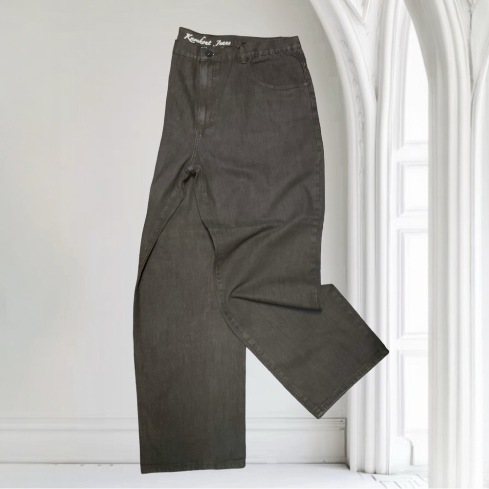 Men's Knockout Big & Tall Solid Brown Denim Pants